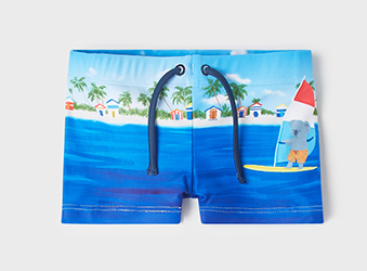 Mayoral costum de baie baieti slip 6-12 luni, Navy blue-palmieri  Imagine principală a produsului