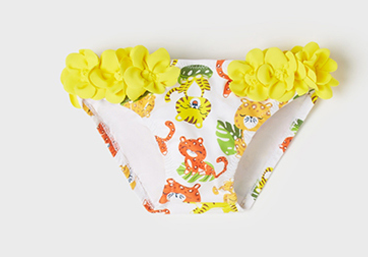 Mayoral costum de baie tip slip pentru fete 6-36 luni, Limon animal 