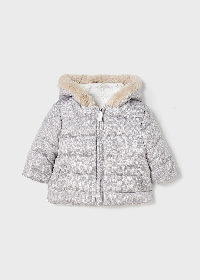 Mayoral geaca baieti reversibila 0-18 luni, Off-white