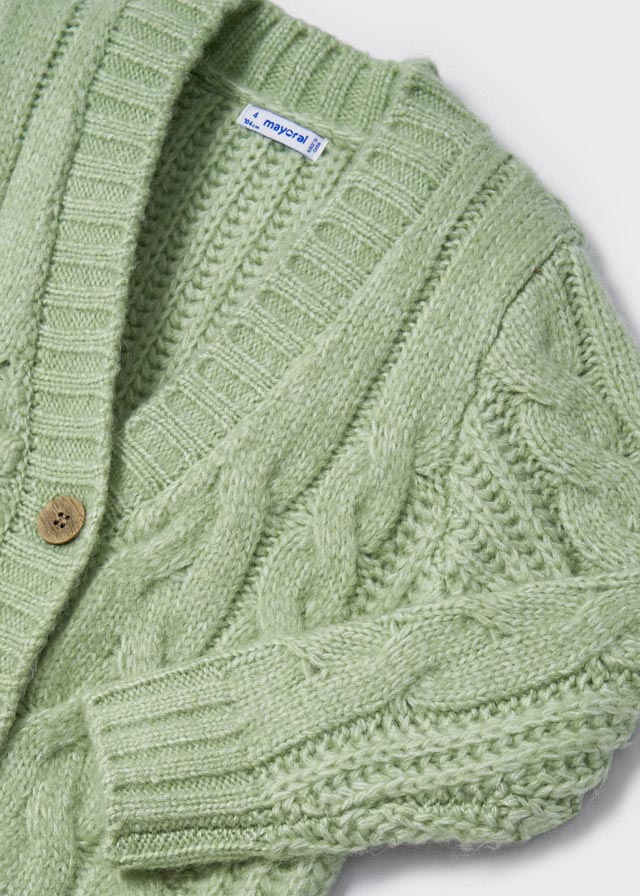 Mayoral jacheta fete tricot cu impletituri 4-9 ani