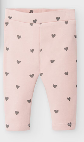 Mayoral leggings fete pentru 0-18 luni, Roz cu inimioare  Imagine principală a produsului