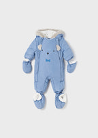 Mayoral overal baieti microfibra 0-18 luni, Blue ice