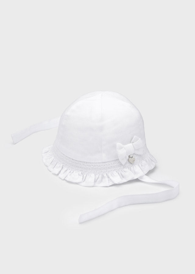 Mayoral palarie fete Lyocell Tencel 0-18 luni, Alb 9487-073 01