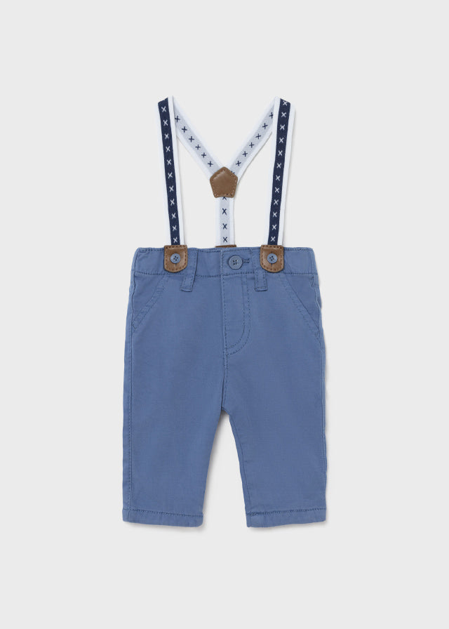 Mayoral pantalon baieti cu bretele 0-18 luni, Cerulean 2520-029 01 Imagine principală a produsului