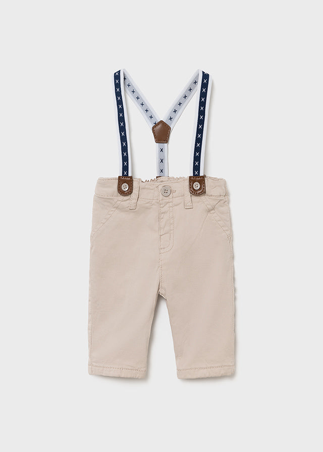 Mayoral pantalon baieti cu bretele 0-18 luni, Piedra 2520-031 01