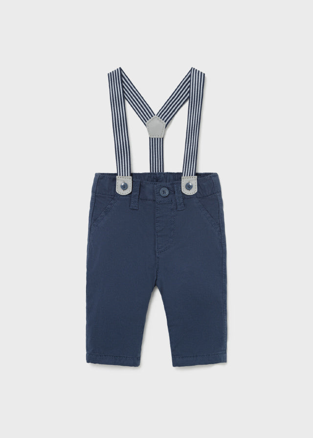 Mayoral pantalon baieti cu bretele 0-18 luni, True navy 01 Imagine principală a produsului