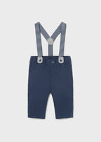 Mayoral pantalon baieti cu bretele 0-18 luni, True navy 01