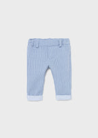 Mayoral pantalon baieti plus cardat 0-18 luni, Albastru ocean 01