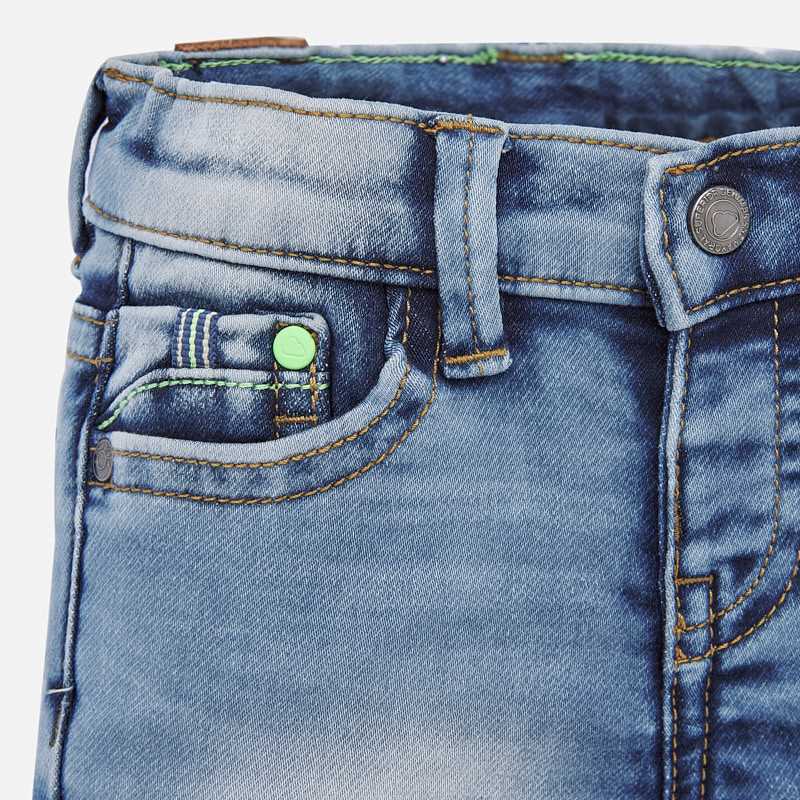 Mayoral pantalon baieti scurt tip bermude pentru 6-36 luni, Light Denim Imagine secundară a produsului