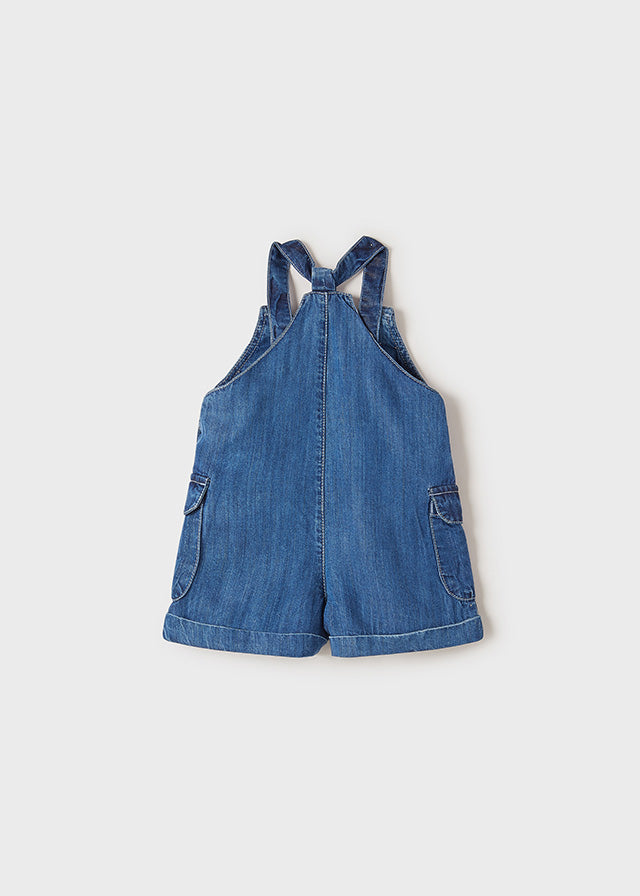 Mayoral pantalon fete tip salopeta vara 12-36 luni, Denim Imagine secundară a produsului