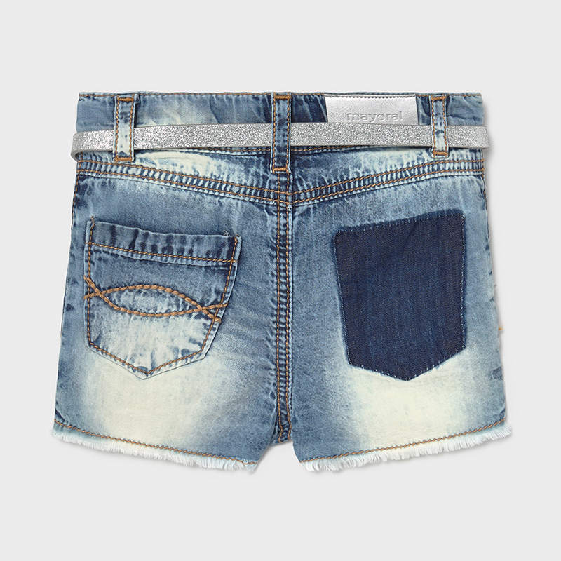 Mayoral pantalon fetite scurt 12-36 luni, Light Denim Imagine secundară a produsului