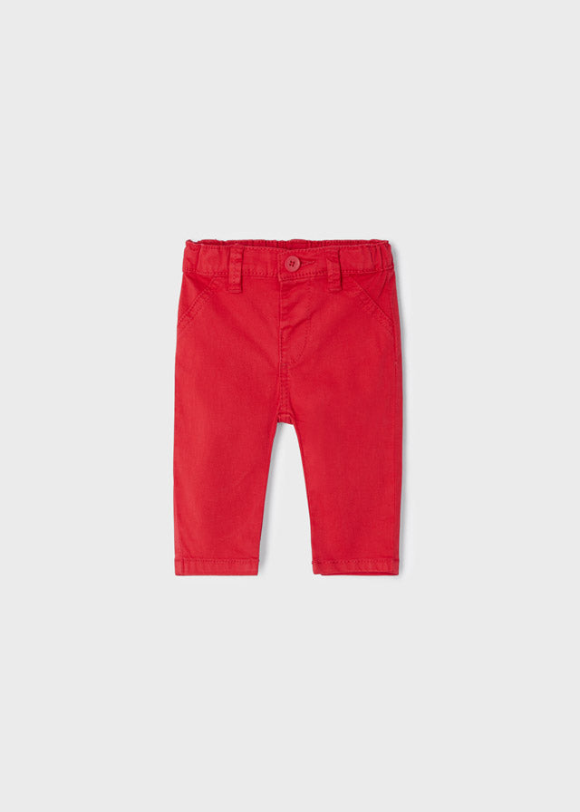Mayoral pantaloni baieti lungi chino 0-18 luni, Red 595-086 01 Imagine principală a produsului