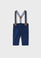 Mayoral pantaloni baieti lungi cu bretele 0-18 luni, Night blue