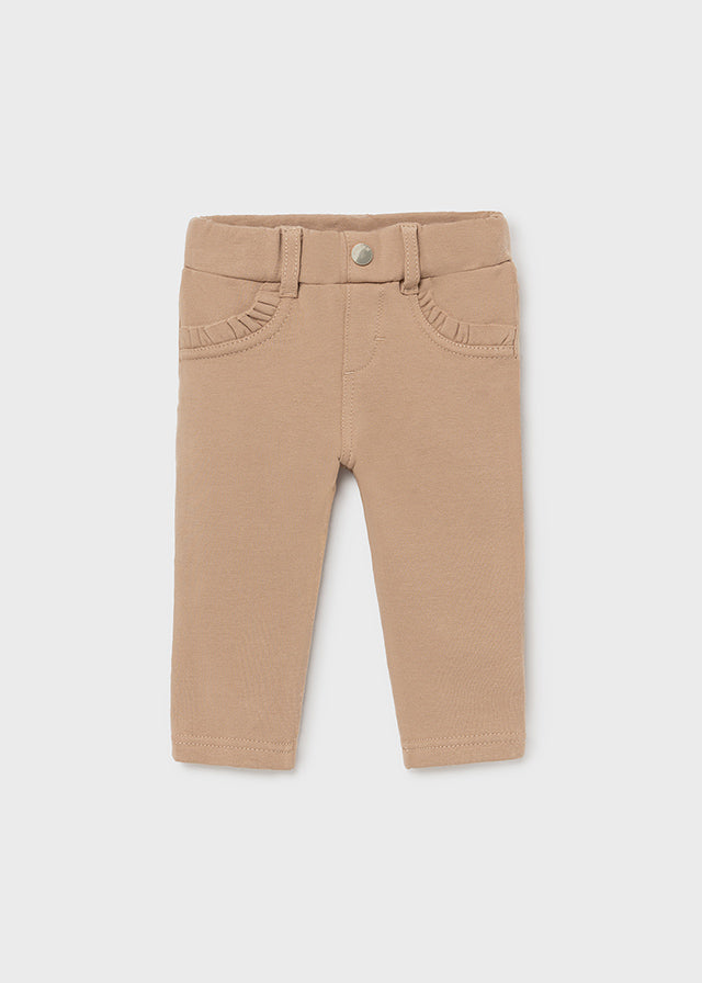 Mayoral pantaloni fetite lungi din plus cardat 12-36 luni, Camel 01 Imagine principală a produsului