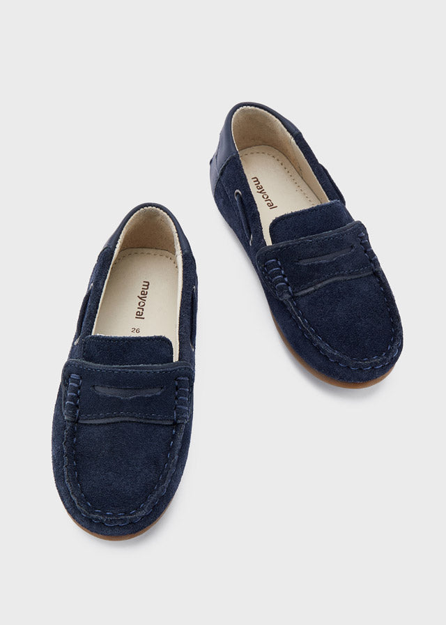 Mayoral pantofi baieti piele mocasini 26-30, Navy Blue 01 Imagine principală a produsului