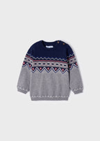 Mayoral Pulover baieti jacquard 12-36 luni, Roca vigore