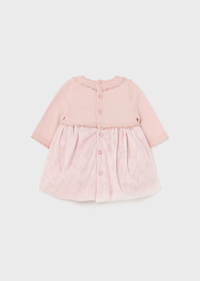 Mayoral rochie fete ceremonie combinata 0-18 luni, Baby pink Imagine secundară a produsului