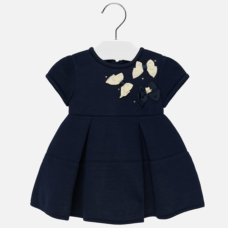 Mayoral rochie fete cu aplicatii fundite 12-36 luni, Navy blue 01