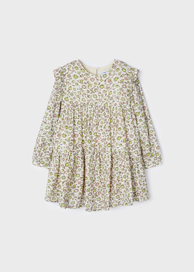 Mayoral rochie fete cu imprimeu 4-9 ani, Taupe