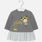 Mayoral rochie fete plus cu broderie fetita 12-36 luni, Acero 01