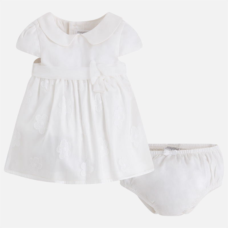 Mayoral rochie fete set 2 piese 1-12 luni Alb 1824-048 01