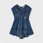 Mayoral rochita fete ecofriends tencel 4-9 ani, Denim 01