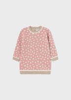 Mayoral rochita fete tricot cu animal print 6-36 luni, Blush