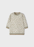 Mayoral rochita fete tricot cu animal print 6-36 luni, Naut