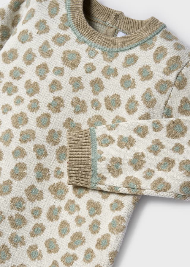 Mayoral rochita fete tricot cu animal print 6-36 luni