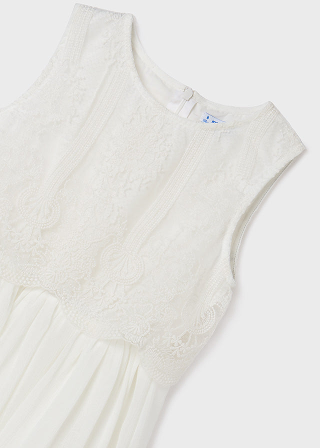 Mayoral rochita fete vara combinata 10-16 ani, Off-white Imagine secundară a produsului
