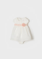 Mayoral rochita fete vara cu chilotei 0-18 luni, Off-white 01