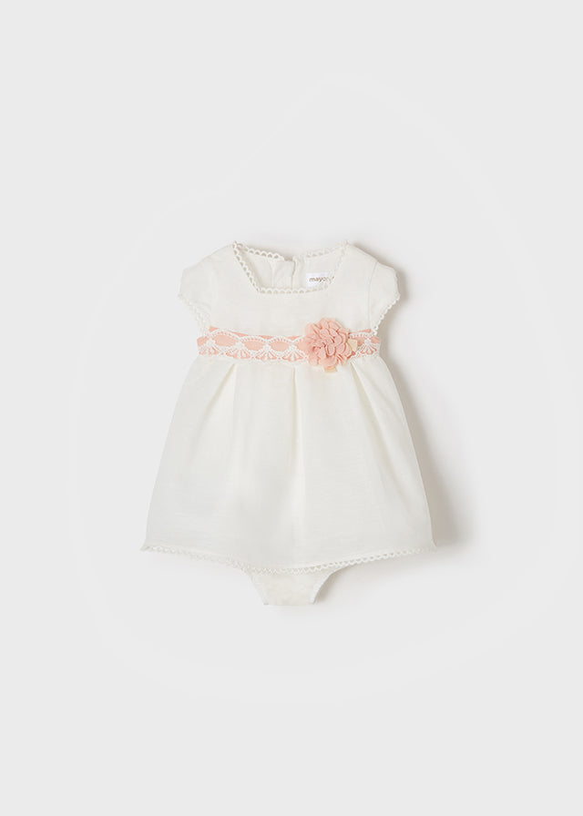 Mayoral rochita fete vara cu chilotei 0-18 luni, Off-white 01