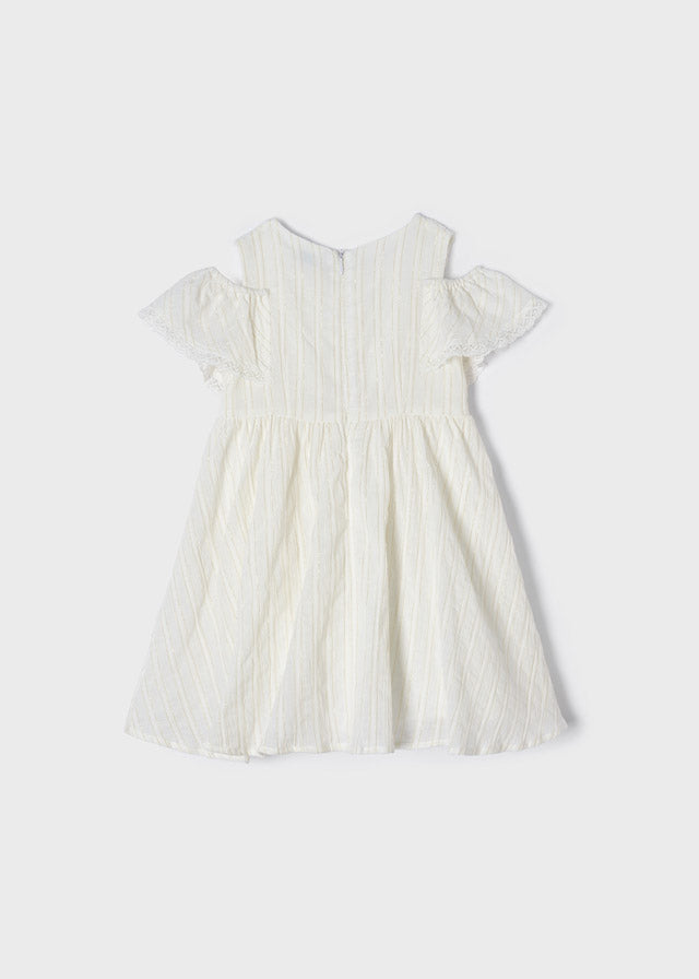 Mayoral rochita fete vara cu dantela 2-9 ani, Off-white Imagine secundară a produsului