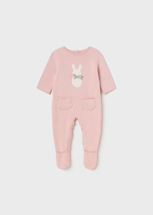 Mayoral salopeta fete tricot 0-18 luni, Baby pink Imagine principală a produsului