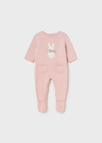 Mayoral salopeta fete tricot 0-18 luni, Baby pink