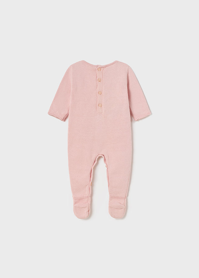 Mayoral salopeta fete tricot 0-18 luni, Baby pink Imagine secundară a produsului