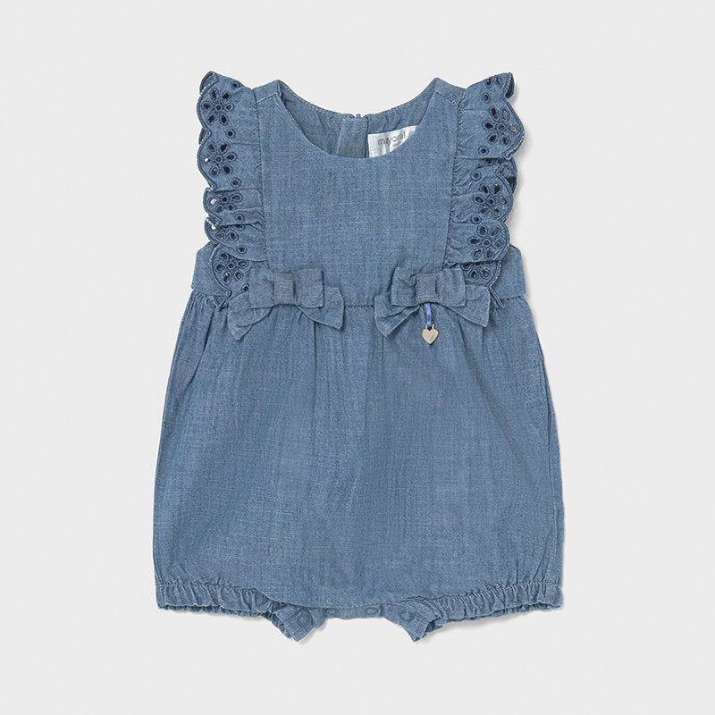 Mayoral salopeta fete vara 0-9 luni, Blue Denim 1601-062 01