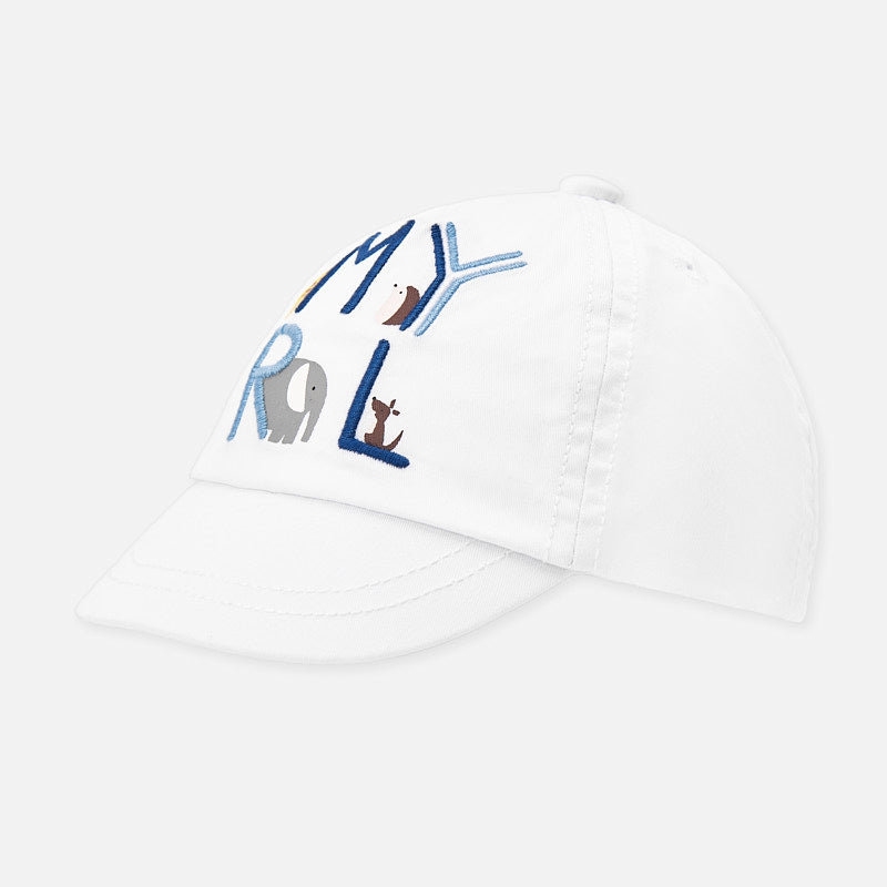 Mayoral sapca baieti tip baseball pentru 0-18 luni, Alb 9263-065 01