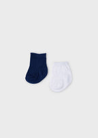 Mayoral set 2 sosete baieti basic 0-18 luni, Royal 9474-094 01