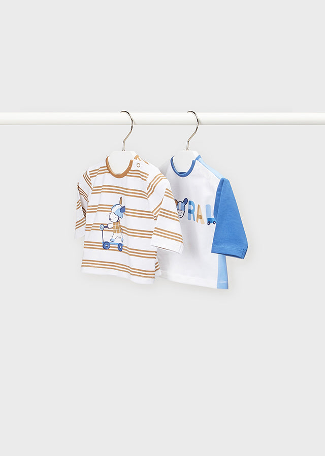Mayoral tricou baieti maneca lunga 0-18 luni, Blue cu toffee 01 Imagine principală a produsului