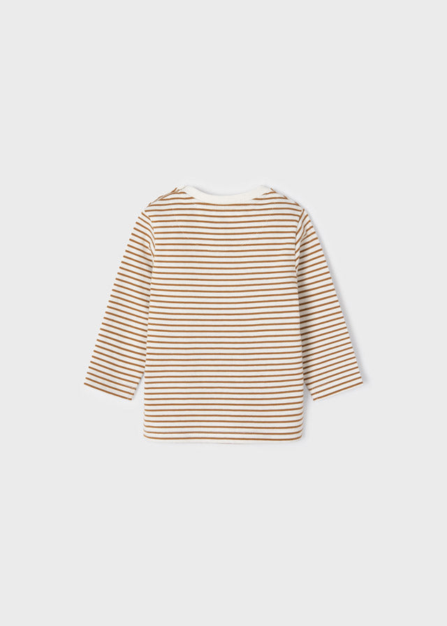 Mayoral tricou baieti maneca lunga 12-36 luni, Maroniu cu dungi Imagine secundară a produsului