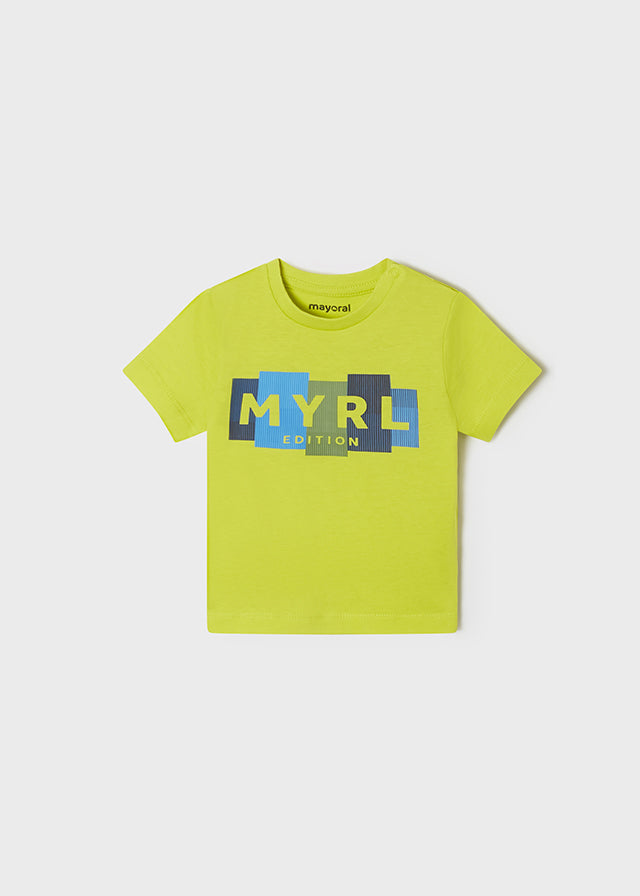 Mayoral tricou baieti maneca scurta 6-12 luni, Lime 106-034 01
