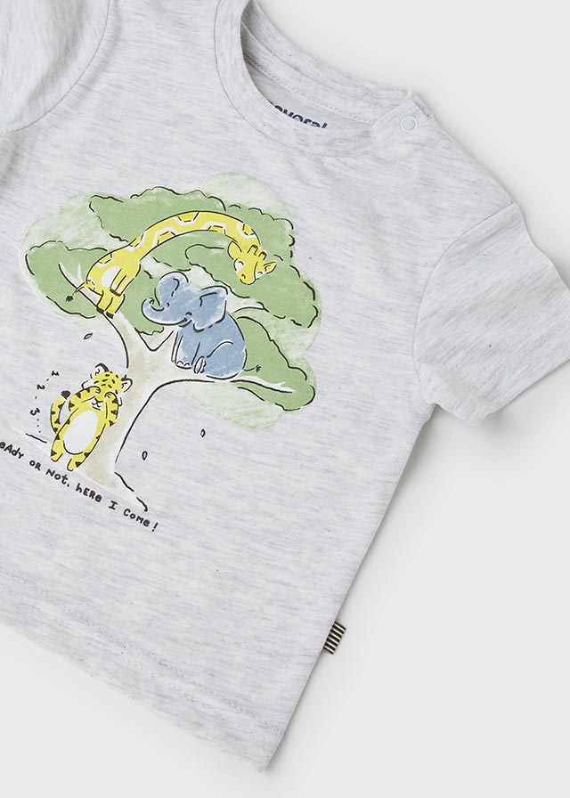 Mayoral tricou baieti maneca scurta 6-18 luni, Gri Imagine secundară a produsului