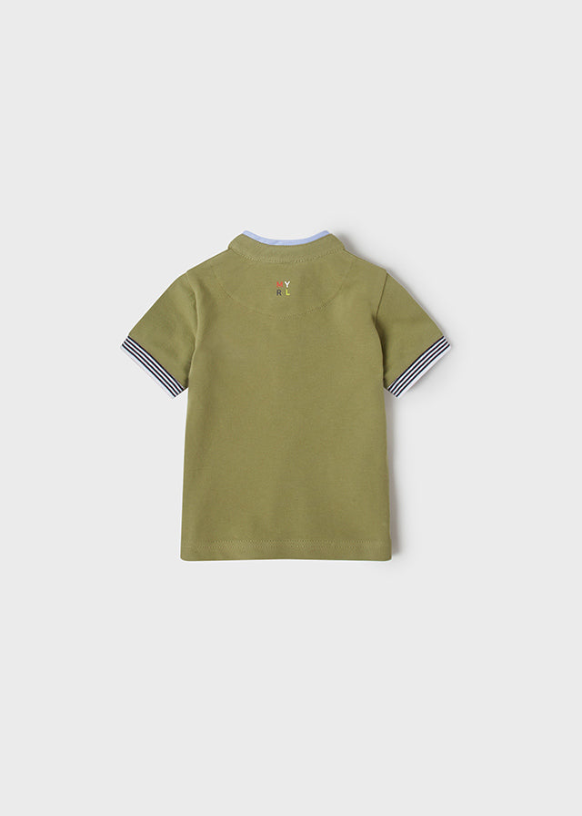 Mayoral tricou baieti maneca scurta guler tunica 6-12 luni