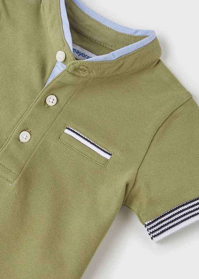 Mayoral tricou baieti maneca scurta guler tunica 6-12 luni