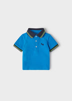 Mayoral tricou baieti maneca scurta tip Polo 6-12 luni, Pacific 01