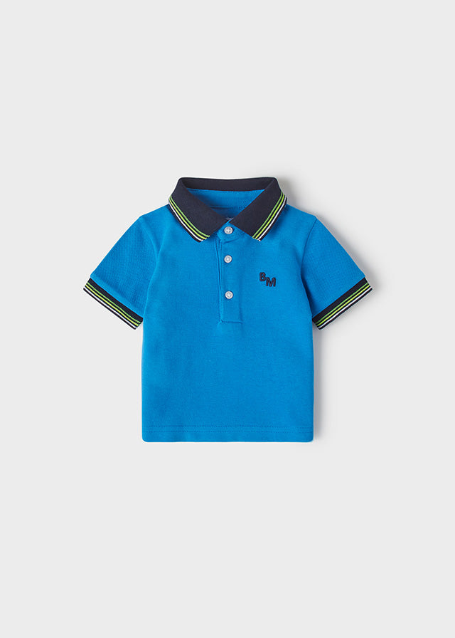 Mayoral tricou baieti maneca scurta tip Polo 6-12 luni, Pacific 01