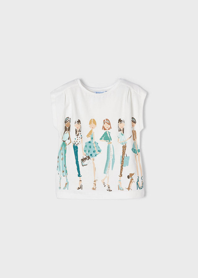 Mayoral tricou fete fara maneca 4-9 ani, Jade-Crud 3032-041 01 Imagine principală a produsului