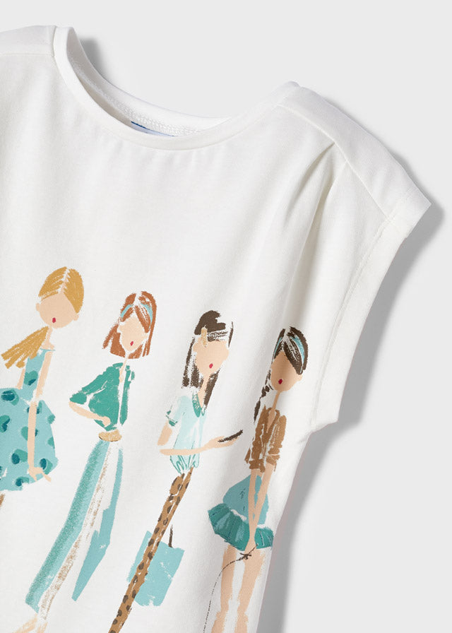 Mayoral tricou fete fara maneca 4-9 ani, Jade-Crud Imagine secundară a produsului