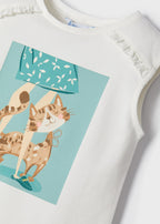 Mayoral tricou fete fara maneci 4-9 ani